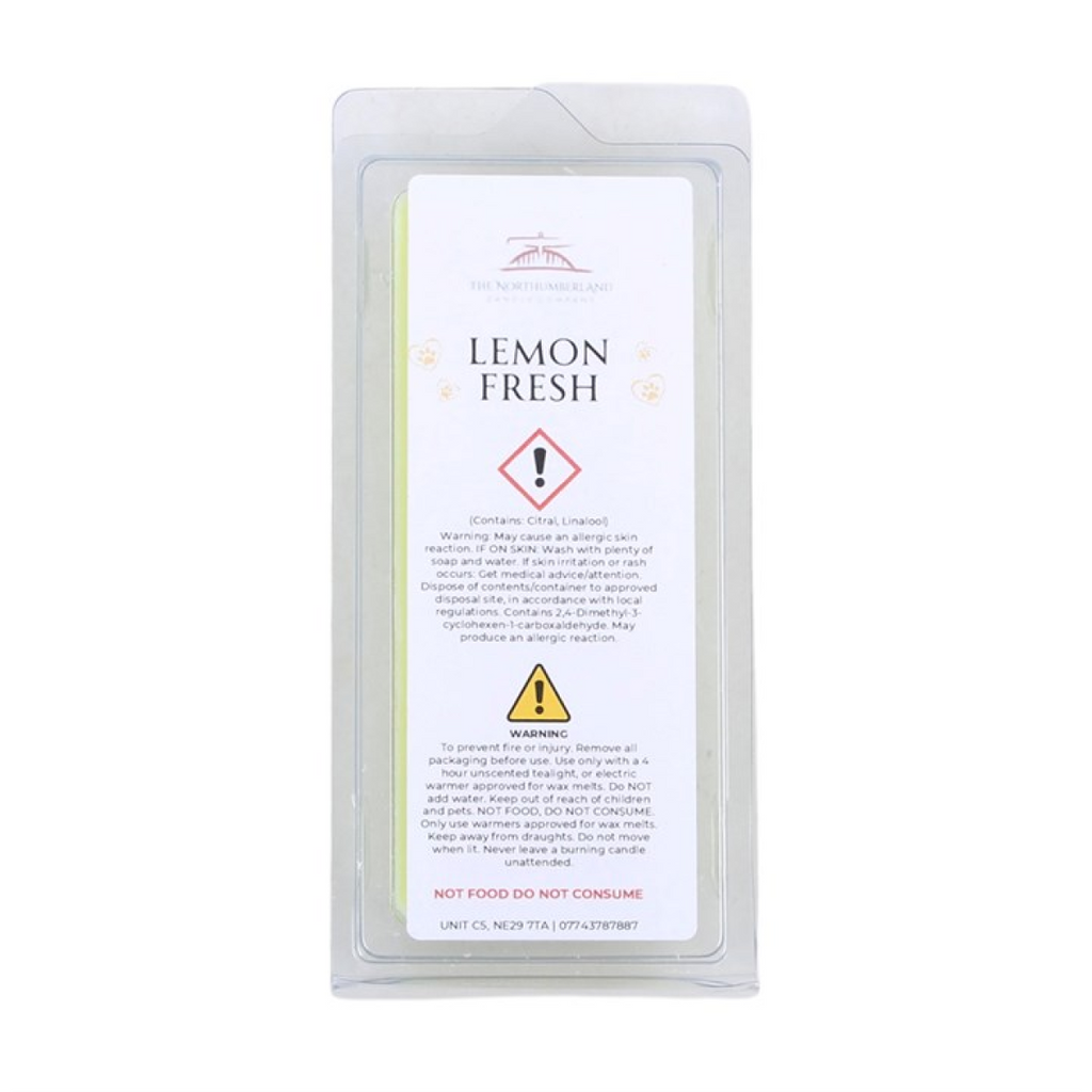 Lemon Fresh 50g Wax Melt Snap Bar