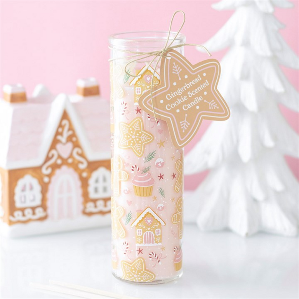 Gingerbread Cookie Tube Candle